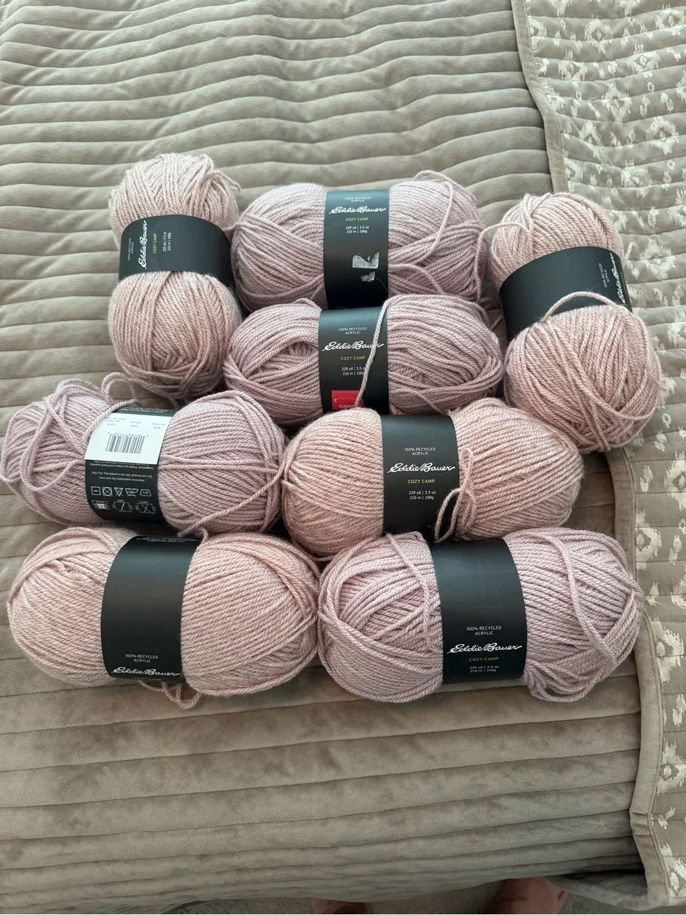 Eddie Bauer Pale Pink Yarn Bundle